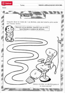 Ideia Criativa - Gi Barbosa Educação Infantil: Jogo de Tabuleiro Higiene  Bucal …