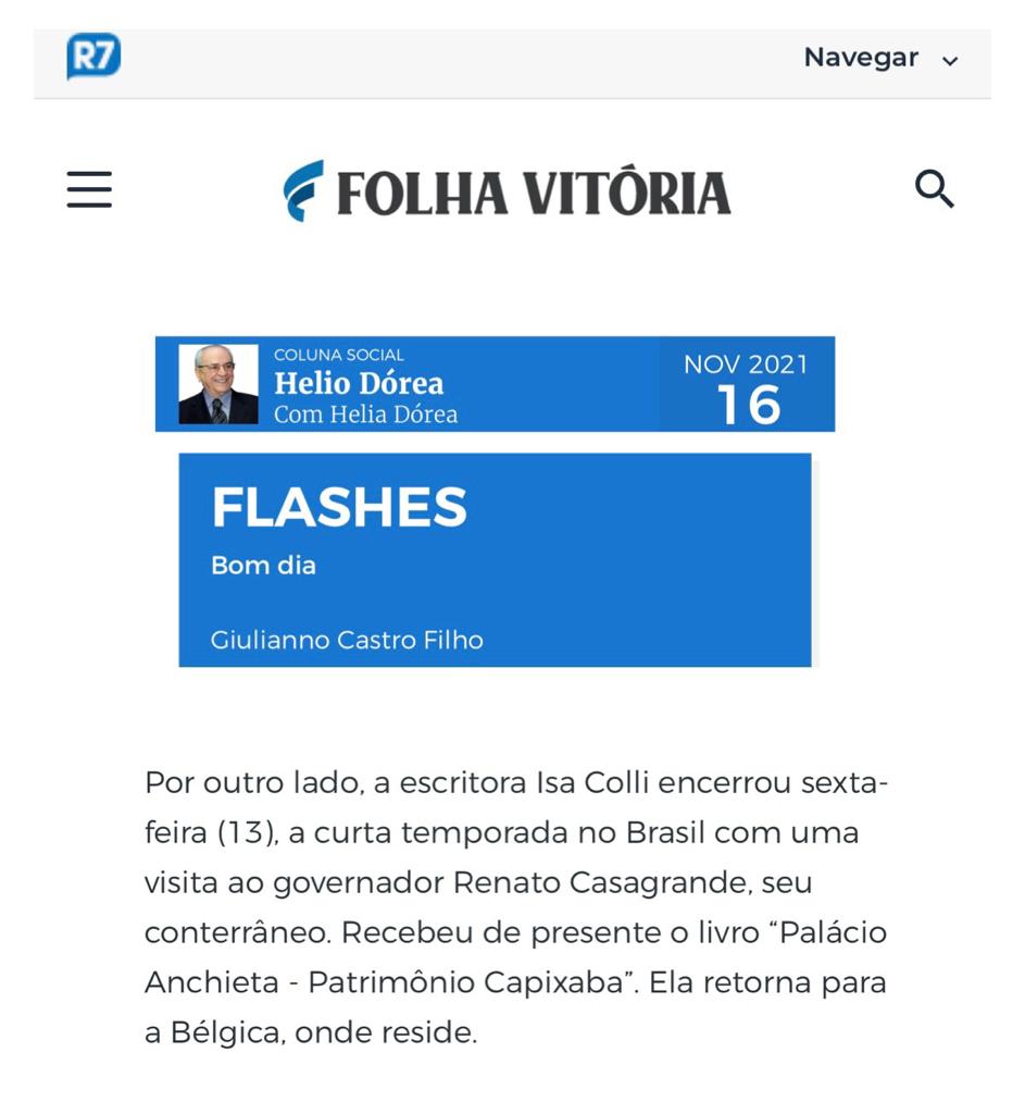 Coluna Social Helio Dórea - Folha Vitória